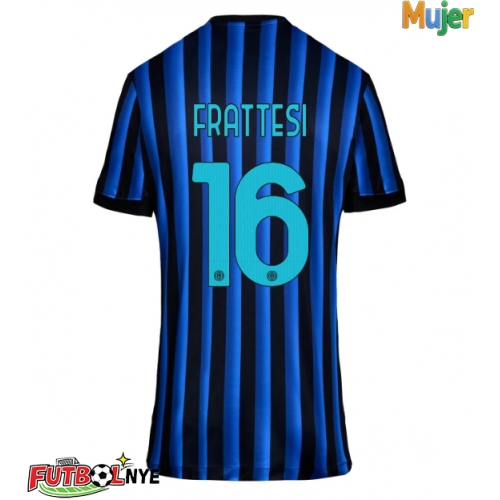 Camiseta Inter Milan Davide Frattesi #16 Primera Equipación para mujer 2025-26 manga corta